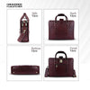 Leather Luxury Laptop Bag For Men With Adjustable & Removable Shoulder Strap