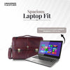 Laptop Bag for Men - Genuine Leather Office Bag, Brown Messenger Bag - Fits 14/15.6 Inch Laptop
