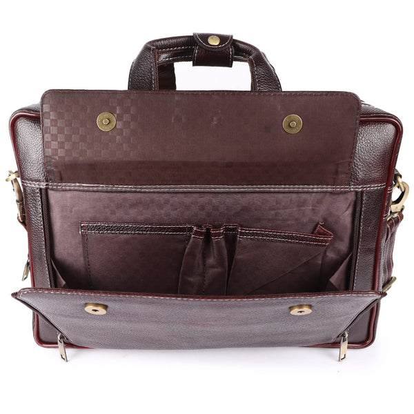 Genuine Leather Laptop Bag for daily use 15"5inch image 2