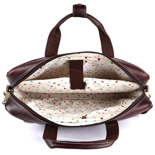 Genuine Leather Laptop Bag for daily use 15"5inch image 4