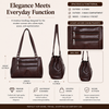 Genuine Leather Handbag 6 compartment image 2