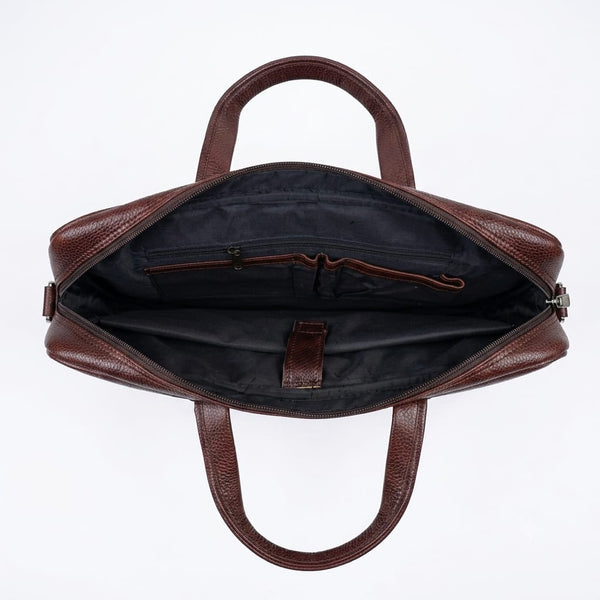 Genuine Leather Laptop Bag for daily use 15"5inch image 2