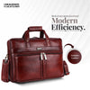 Genuine Leather Office Bag for Men - Laptop Bag - Fits Upto 15.6 Inch Laptop/MacBook - 1 Year Warranty