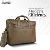 Leather Laptop Messenger Bag for Men with Multiple Compartments - Fits up to 15.6 Inch Laptop - 1 Year Warranty