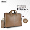 Office Bag for Men - Genuine Leather Laptop Bag - Fits Upto 14 Inch Laptop Bag/MacBook - 1 Year Warranty