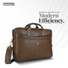 Leather Laptop Messenger Bag for Men with Multiple Compartments - Fits up to 15.6 Inch Laptop - 1 Year Warranty
