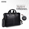 Office Bag for Men - Genuine Leather Laptop Bag - Fits Upto 14 Inch Laptop Bag/MacBook - 1 Year Warranty