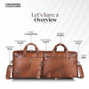 Leather Laptop Bag for Men - Fits Upto 15.6 Inch Laptop/MacBook - Premium Office Bag with 1 Year Warranty