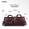 Branded Laptop Bag for Men - Genuine Leather - Fits Up to 15.6 Inch Laptop/MacBook - 1 Year Warranty