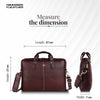 Office Bag for Men - Genuine Leather Laptop Bag - Fits Upto 14 Inch Laptop Bag/MacBook - 1 Year Warranty