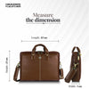 Office Bag for Men - Genuine Leather Laptop Bag - Fits Upto 14 Inch Laptop Bag/MacBook - 1 Year Warranty
