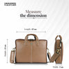 Office Bag for Men - Genuine Leather Laptop Bag - Fits Upto 14 Inch Laptop Bag/MacBook - 1 Year Warranty