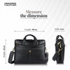 Leather Laptop Messenger Bag for Men with Multiple Compartments - Fits up to 15.6 Inch Laptop - 1 Year Warranty
