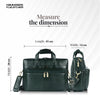 Genuine Leather Office Bag for Men - Laptop Bag - Fits Upto 15.6 Inch Laptop/MacBook - 1 Year Warranty