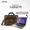 Genuine Leather Office Bag for Men - Laptop Bag - Fits Upto 15.6 Inch Laptop/MacBook - 1 Year Warranty