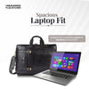 Laptop Bag for Men - Genuine Leather Office Bag - Fits upto 15.6 Inch Laptop/MacBook - Messenger Bag