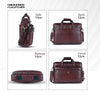 Office Shoulder Bag for Laptop - Genuine Leather - Fits 14 to 15.6 Inch Laptop/MacBook - 1 Year Warranty