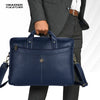 Leather Laptop Messenger Bag for Men with Multiple Compartments - Fits up to 15.6 Inch Laptop - 1 Year Warranty