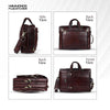 Laptop Bag for Men - Genuine Leather Office Bag - Fits upto 15.6 Inch Laptop/MacBook - Messenger Bag