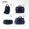 Laptop Bag for Men - Genuine Leather Office Bag - Fits upto 15.6 Inch Laptop/MacBook - Messenger Bag