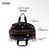 Laptop Bag for Men - Genuine Leather Office Bag - Fits upto 15.6 Inch Laptop/MacBook - Messenger Bag