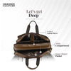 Laptop Bag for Men - Genuine Leather Office Bag - Fits upto 15.6 Inch Laptop/MacBook - Messenger Bag