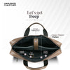 Leather Laptop Messenger Bag for Men with Multiple Compartments - Fits up to 15.6 Inch Laptop - 1 Year Warranty