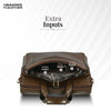 Office Shoulder Bag for Laptop - Genuine Leather - Fits 14 to 15.6 Inch Laptop/MacBook - 1 Year Warranty