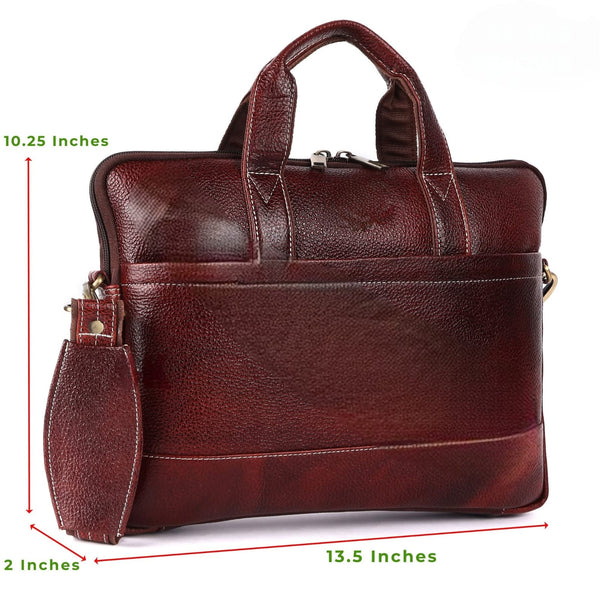 Genuine Leather Laptop Bag for daily use 15"5inch image 1