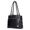 Genuine Leather Handbag Metal chain BG image 3