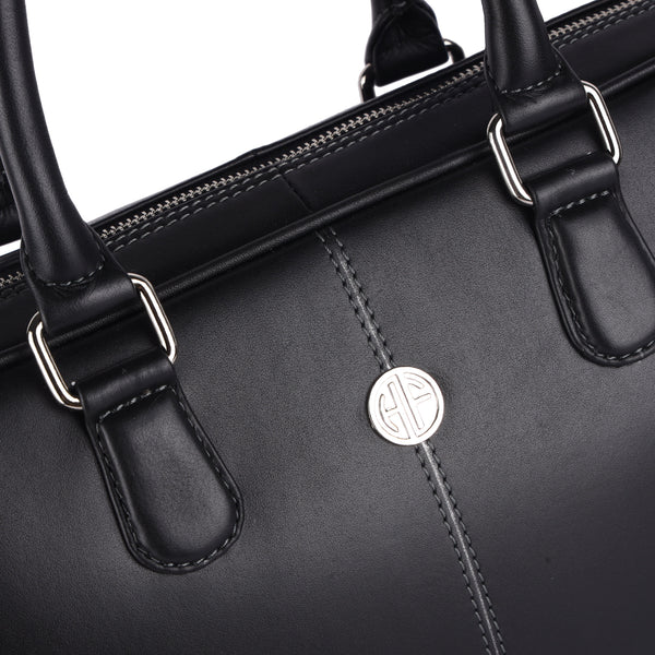 Genuine Leather Office Bag for Men, 15.6 Inch Laptop Bag, 1 Year Warranty
