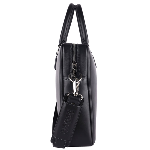 Genuine Leather Office Bag for Men, 15.6 Inch Laptop Bag, 1 Year Warranty