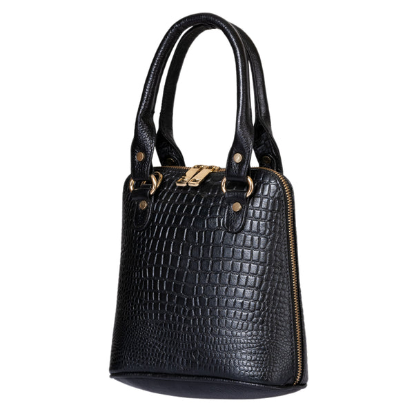 Natural Leather Round Handbag Tus image 12