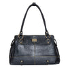Genuine Leather Handbag Shopping - Black image