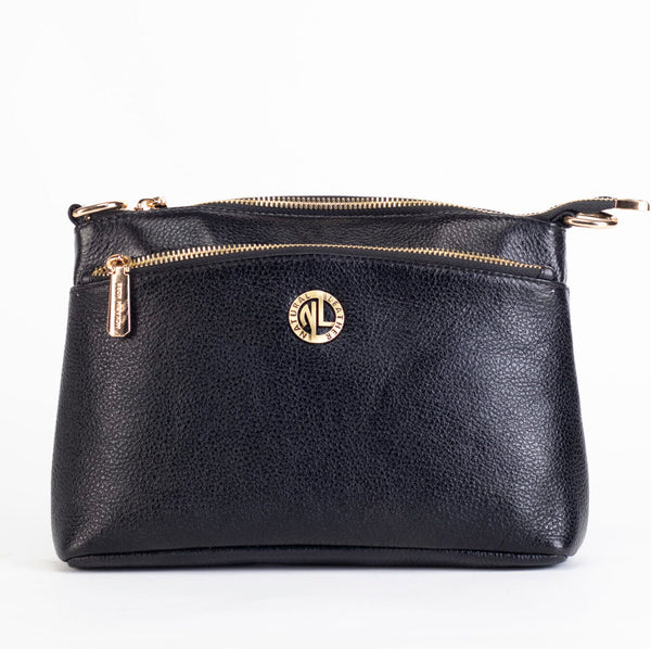 Natural Leather Metal Sling - Black image