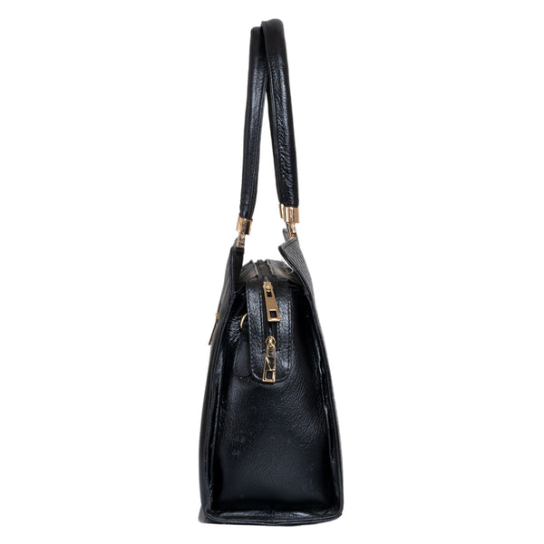 Genuine Leather Handbag Croco Textured Print image 8