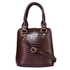 Natural Leather Round Handbag Tus image 7