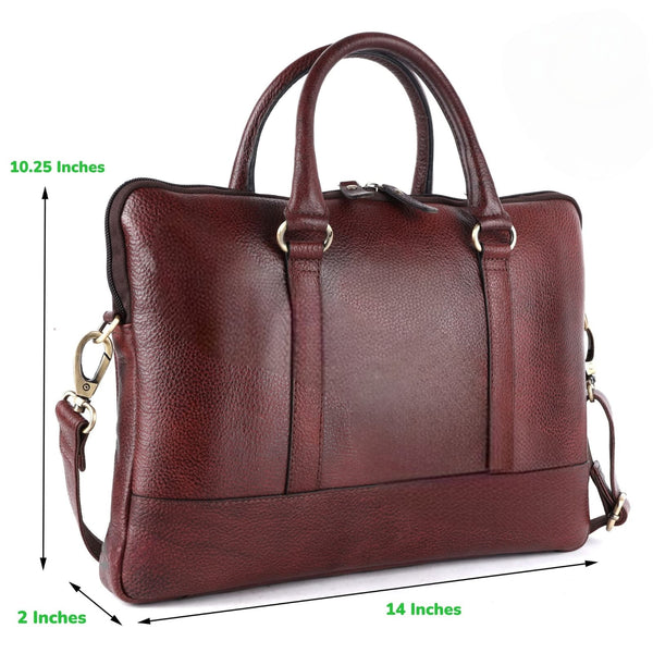 Genuine Leather Laptop Bag for daily use 15"5inch image 1