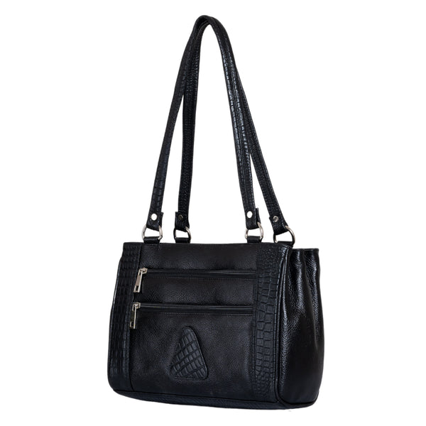 Genuine Leather Handbag 6 compartment image 8