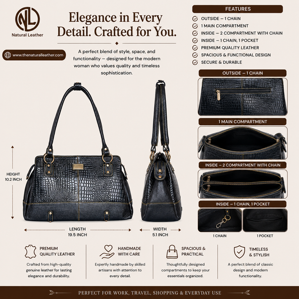 Genuine Leather Handbag Shopping image 2