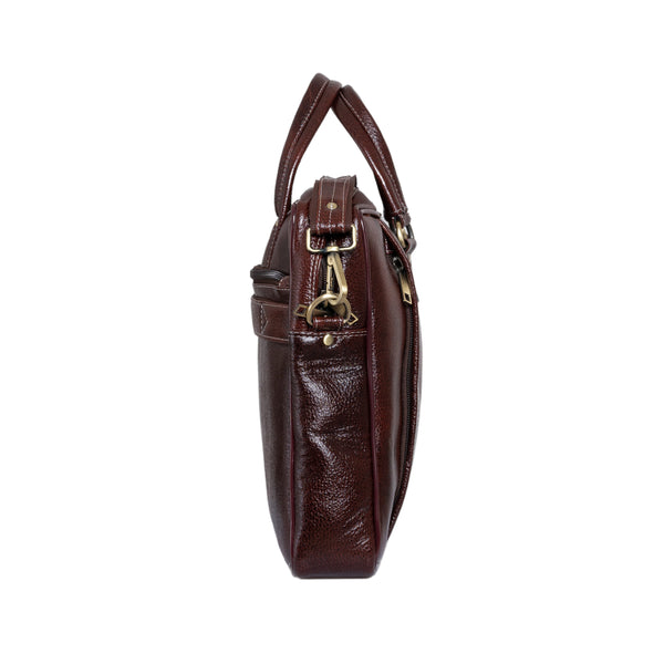 Genuine Leather 15 inch Full Grain Natural Leather Laptop Bag image 4