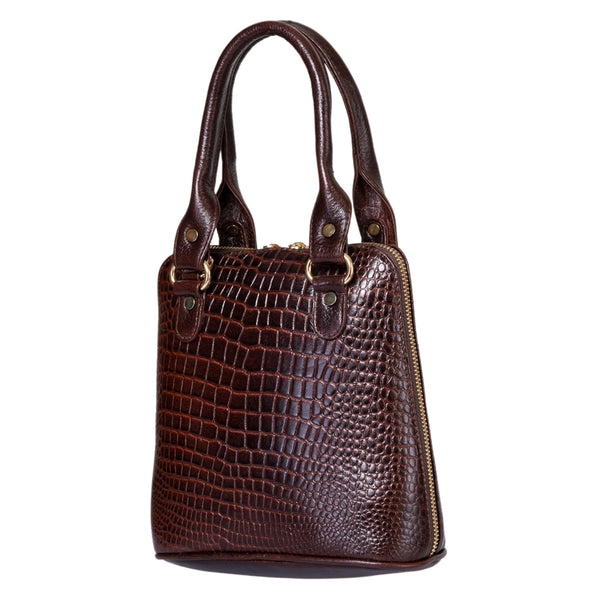 Natural Leather Round Handbag Tus image 2