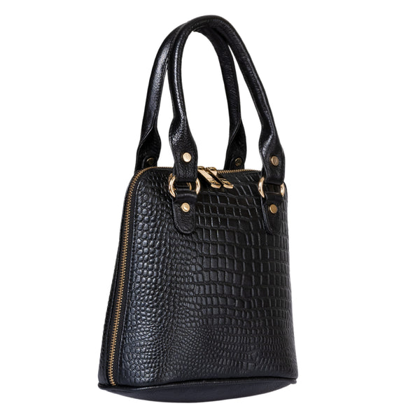 Natural Leather Round Handbag Tus image 13