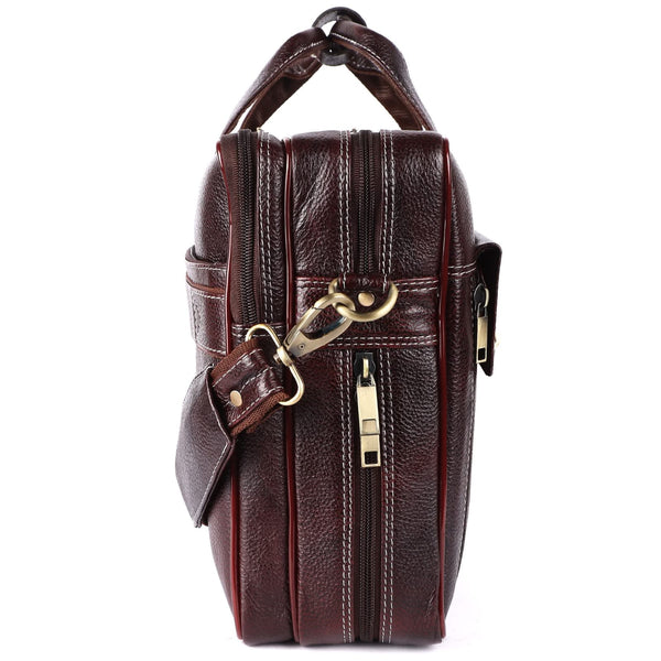 Genuine Leather Laptop Bag for daily use 15"5inch image 3