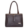 Natural Leather Ladies Handbag Front Metal Chain image 0
