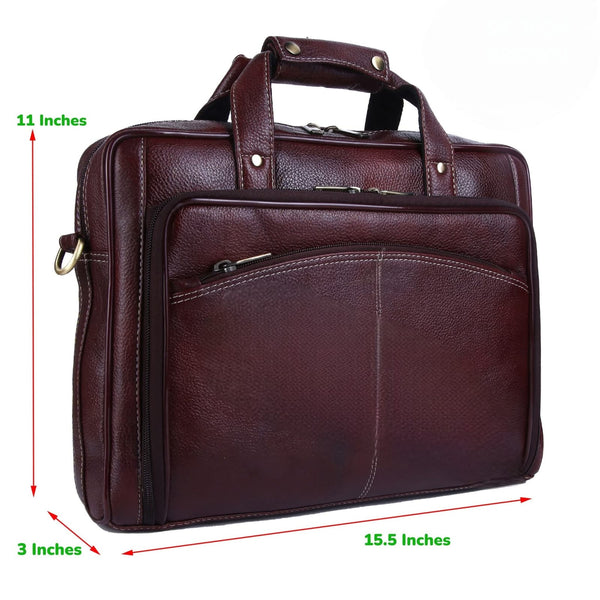 Genuine Leather Laptop Bag for daily use 15"5inch image 1