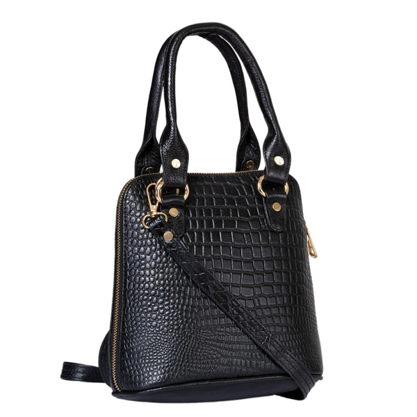 Natural Leather Round Handbag Tus image 14