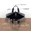 Leather Laptop Messenger Bag for Men with Multiple Compartments - Fits up to 15.6 Inch Laptop - 1 Year Warranty