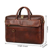 Genuine Leather Laptop Bag for daily use 15"5inch image 1