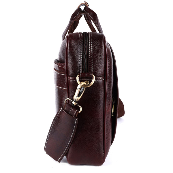 Genuine Leather Laptop Bag for daily use 15"5inch image 3